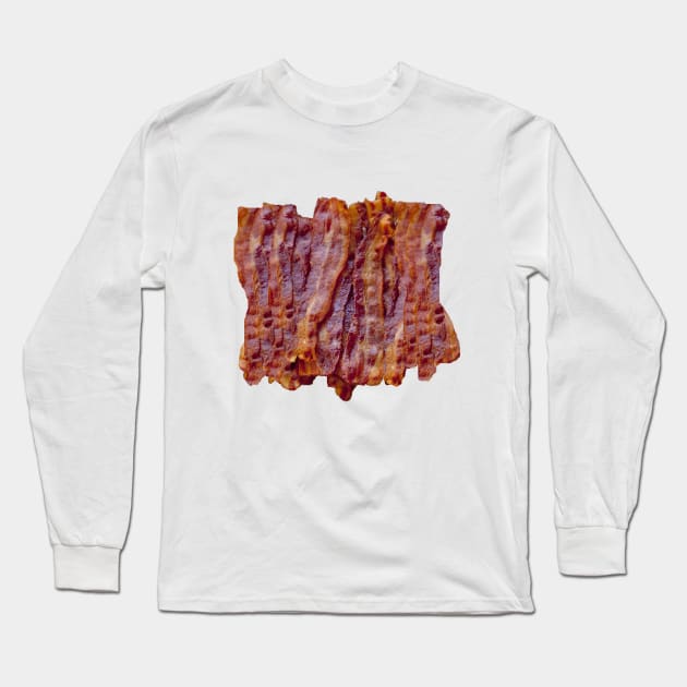 Fried Bacon Long Sleeve T-Shirt by dodgerfl